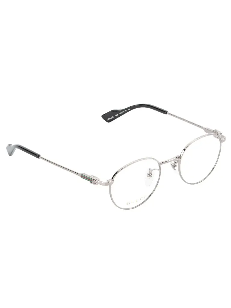 古馳 GG1613OJ 槍色金屬圓框不鏽鋼鏡架
