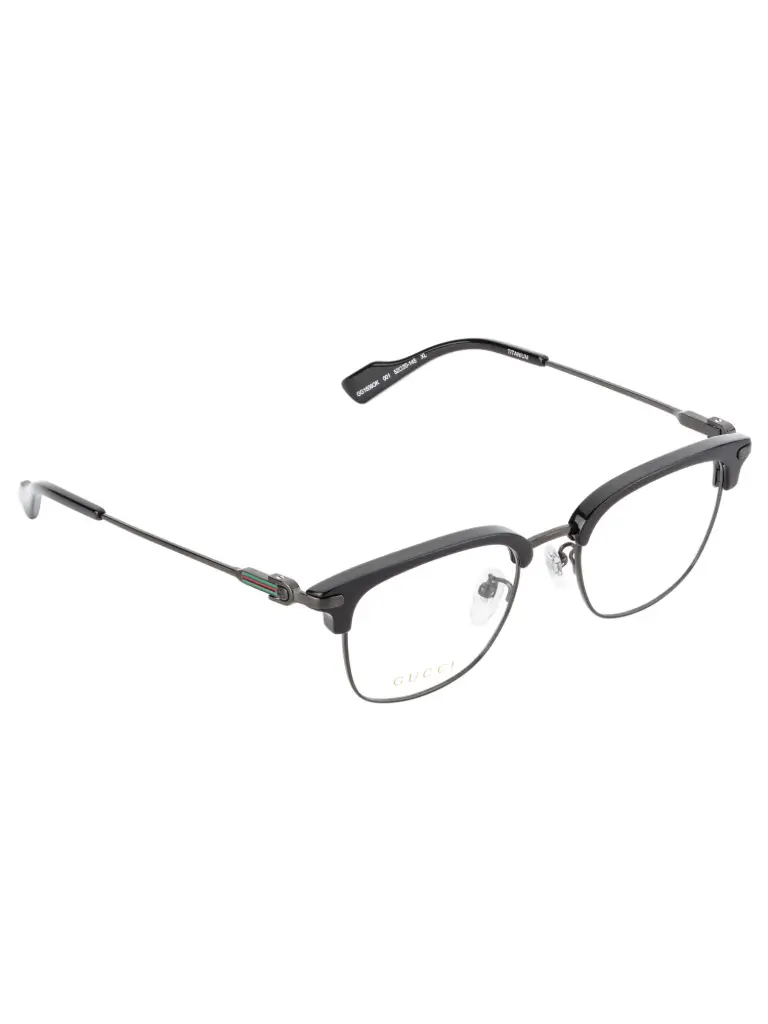 古馳 GG1606OK 黑色圓框鈦金屬鏡架